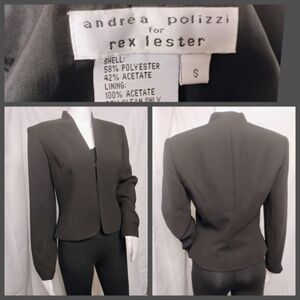 Andrea Polizz For Rex Lesteri Black Blazer